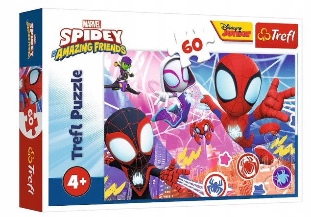 Trefl Puzzle Spidey 60 el. Bohaterka Przygoda Marvel