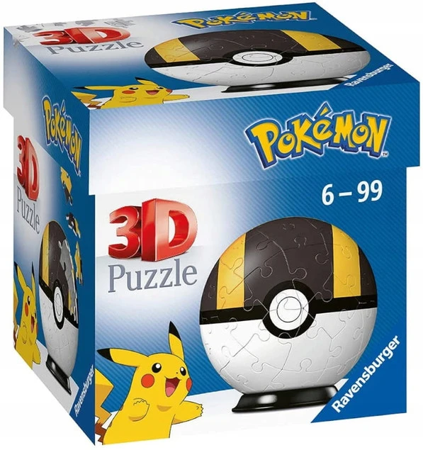 Puzzle 3D Ravensburger Pokeball detale