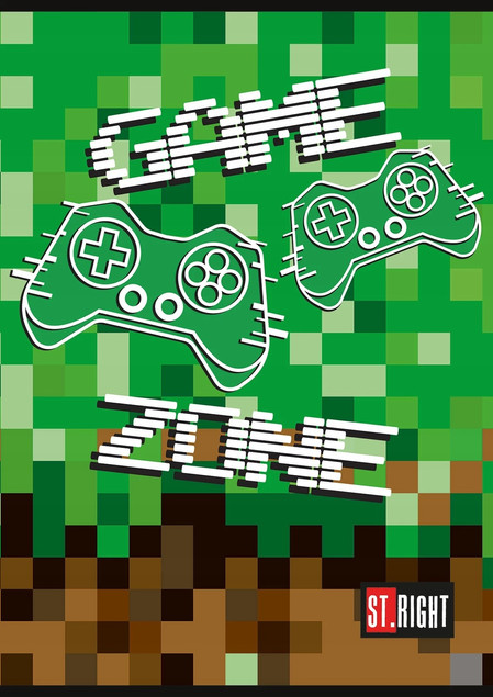 Zeszyt A5 w kratkę 32 kartki ST.RIGHT GAME ZONE