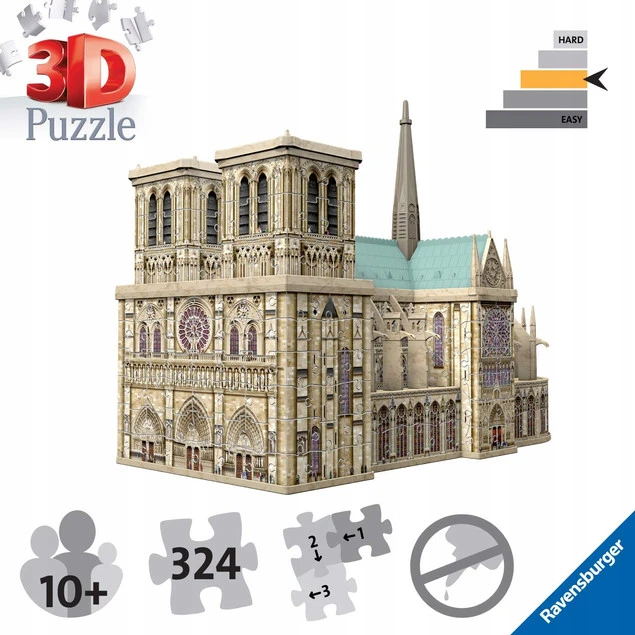 Puzzle 3D Katedra Notre Dame