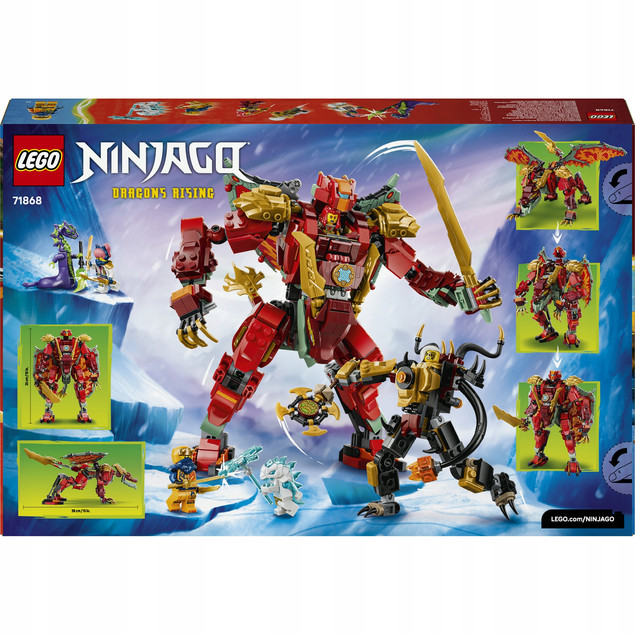 LEGO NINJAGO 71868 Wyldfyre i Transformowalny Kombinezon Smoka 2w1