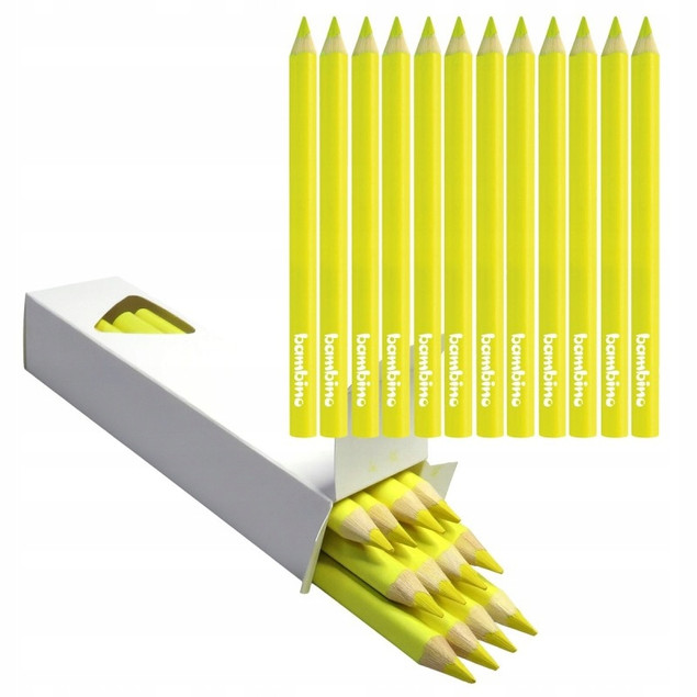 ZESTAW 144 KREDEK BAMBINO: 12 Kolorów x 12 Kredek , GRUBE TRÓJKĄTNE
