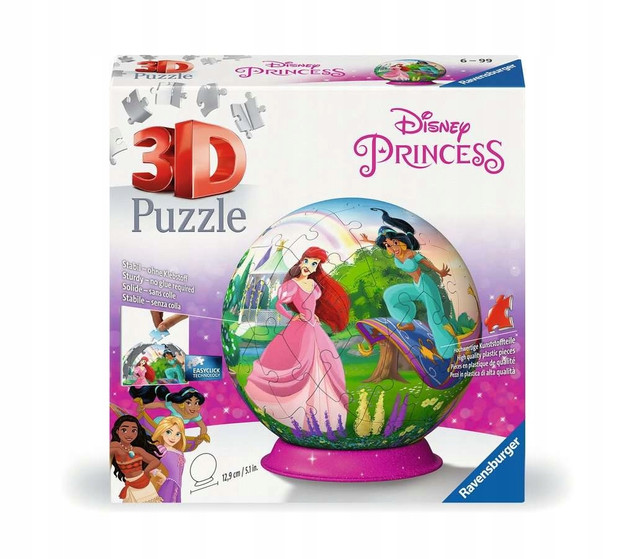 Puzzle Ravensburger 3D Kula: Księżniczki Disney'a
