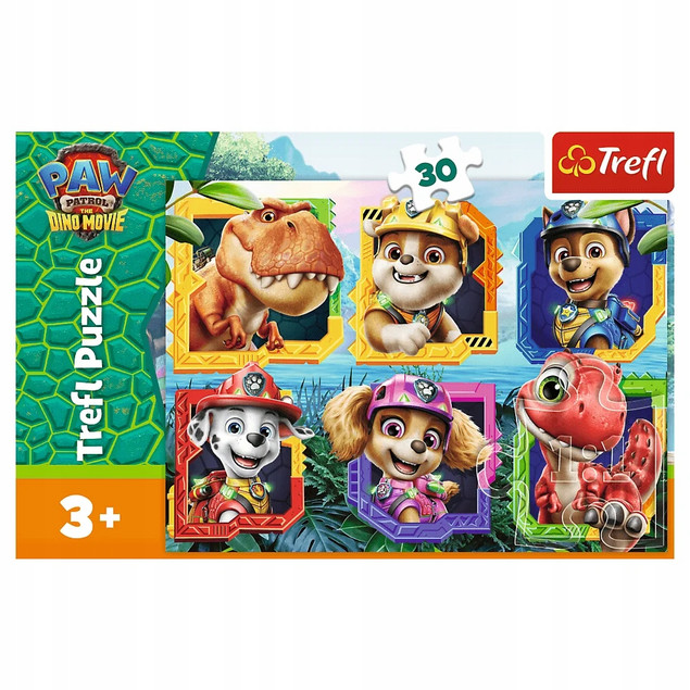 Puzzle Trefl 30 elementów Psi Patrol Wyspa Dinozaurów