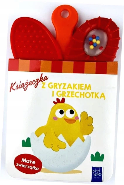 Książeczka z gryzakiem i grzechotką Zwierzątka