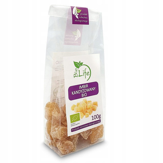 Imbir kandyzowany 100g BIO BIOLIFE