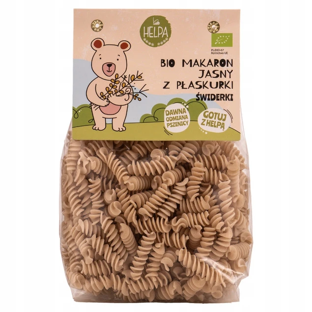 Bio Makaron Jasny z Płaskurki Świderki 250 g_1