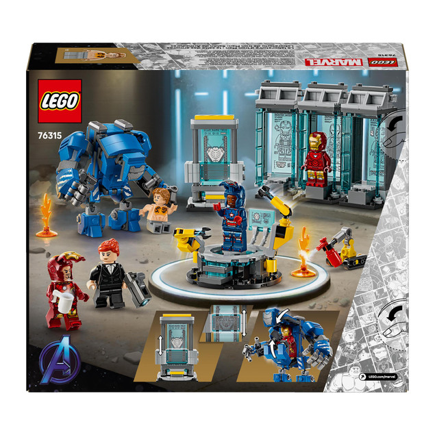 LEGO Marvel 76315 Laboratorium Iron Mana: Zbrojownia