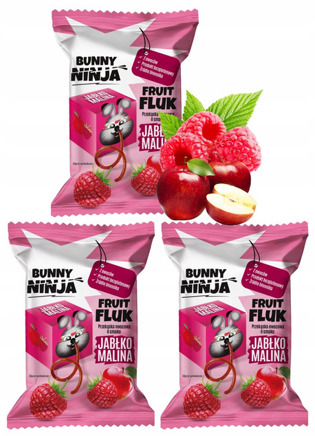 Fruit Fluk Jabłko-Malina – Bunny Ninja, 15g x3