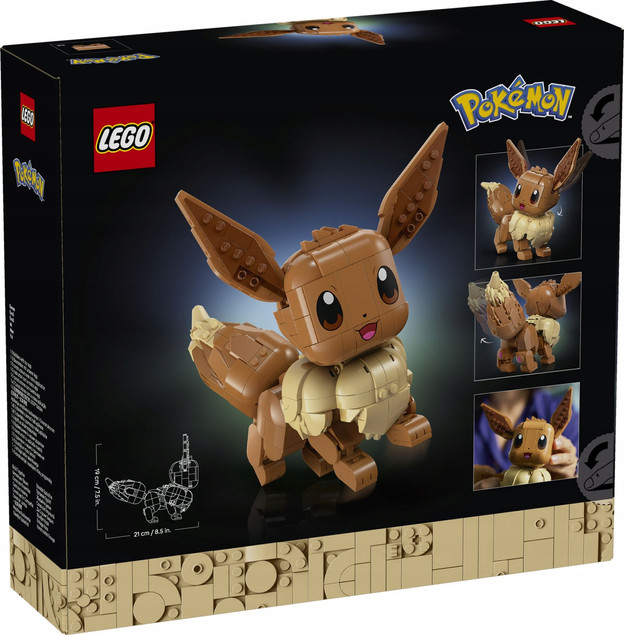 LEGO® Pokémon™ Eevee Figurka Do Zbudowania 587 elementów 72151 Kolekcjonerski Model Dla Dorosłych