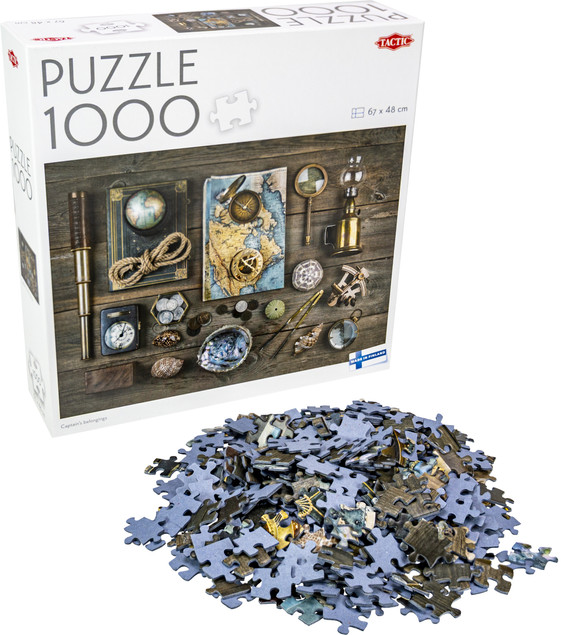 Tactic Puzzle 1000 "Captain's belongings" - Ekwipunek Kapitana