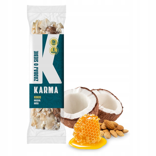 Baton Karma kokos-migdał-miód 35 g
