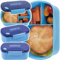 Lunchbox 3‑przegrodowa BPA FREE – BackUp, niebieski