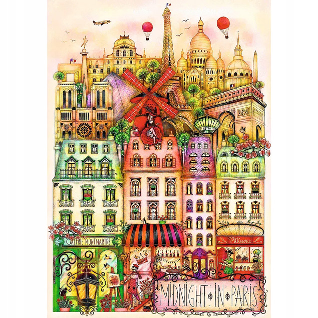 Puzzle 1000 O północy w Paryżu TREFL