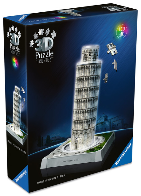 Puzzle 3D Iconics Krzywa Wieża w Pizie Ravensburger