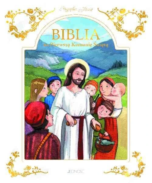 Przyjąłem Jezusa Biblia na Pierwszą Komunię Świętą w twardej oprawie i etui