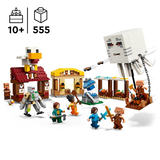 LEGO Minecraft Atak Balonowego Ghasta na Wioskę 21273