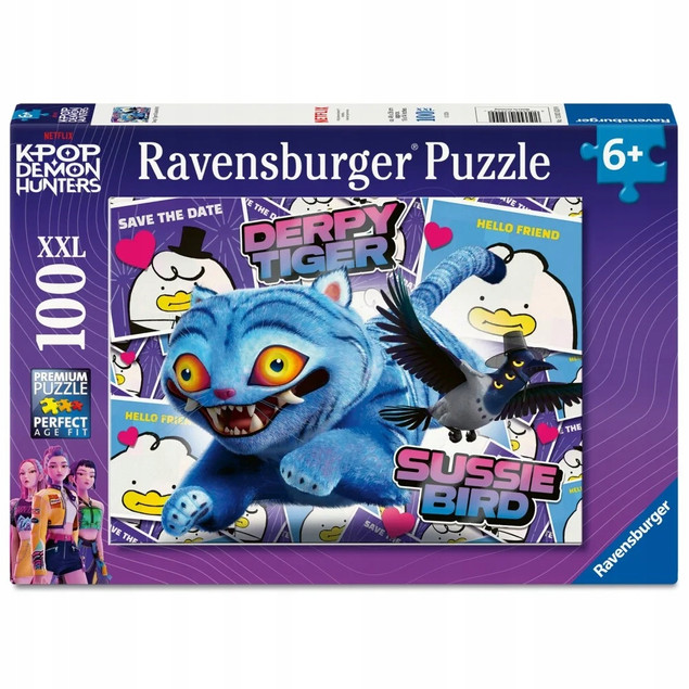 Kpop Demon Hunters Puzzle XXL Derpy i Sussie 100 el Łowczynie Demonów