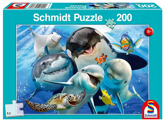 Puzzle Schmidt Spiele 200 el. Podwodni przyjaciele G3 – Barwny Świat Oceanu