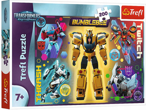 PUZZLE 200 ROBOTY TRANSFORMERS BUMBLEBEE THRASH