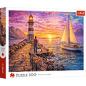 Puzzle Trefl 500 elementów. Latarnia o zachodzie słońca