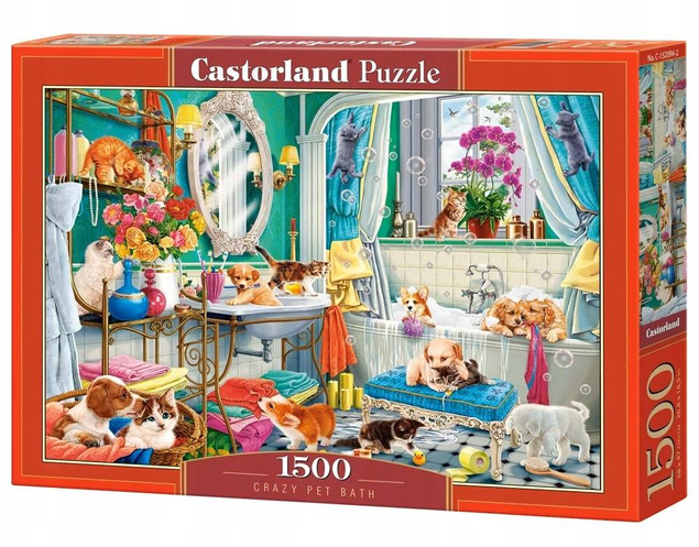 PUZZLE 1500 KOTY KOTKI PSY ZWIERZĘTA CASTORLAND