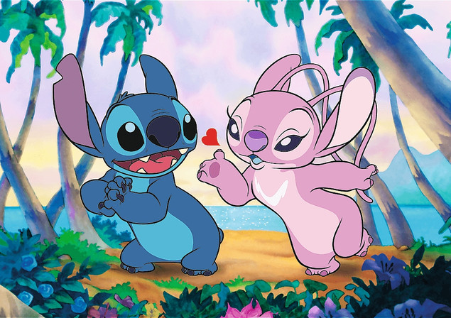 Puzzle 1000 Stitch & Angel TREFL Disney Lilo & Stitch