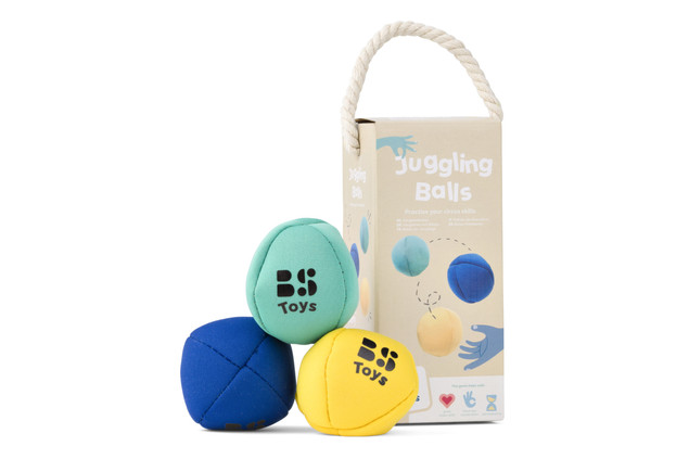 Piłki do żonglowania BS Toys 3 szt. – wielokolorowy zestaw treningowy (6+), kod GA412