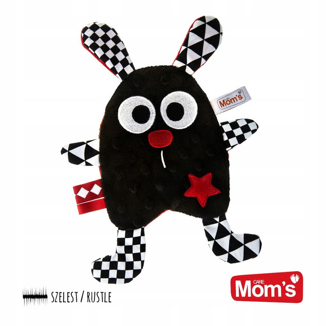 Mom's Care Pluszak Kontrastowy Szeleścik Z Gwiazdką Maskotka 0+ Hencz Toys
