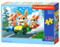 Puzzle Castorland 120 el. Wyścig Zajączków dla Dzieci