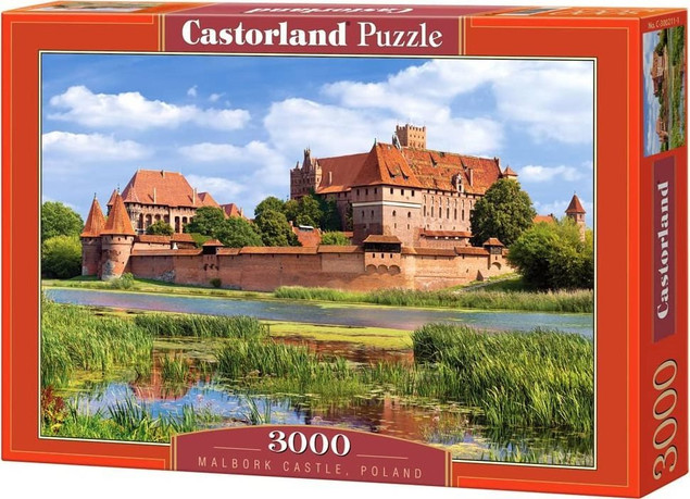 Puzzle 3000 Układanka Krajobraz Widok Zamek MALBORK Polska Rzeka 9+ Castor