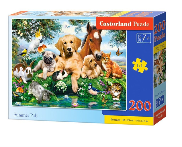 Puzzle 200 elementów Świat Zwierząt Castorland