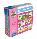 Co Robi Miś? Puzzle Edukacyjne Dla Dzieci 2+ Granna 03529