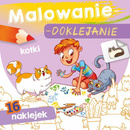 18x MALOWANIE Doklejanie ZESTAW Kolorowanka PIESKI KOTKI POJAZDY 3+ Skrzat