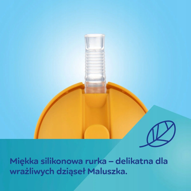 CANPOL Kubek Niekapek z Rurką i Odważnikiem 270ml PANDA BabiesBoo 6M+