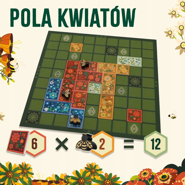 POLA KWIATÓW Gra Planszowa Towarzyska 8+ Nasza Księgarnia