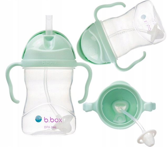 b.box Bidon ze słomką Gelato Pistachio 6 m+ 240 ml