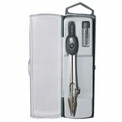 Cyrkiel Szkolny Metalowy w Etui BD-13 z Zapasem Grafitów