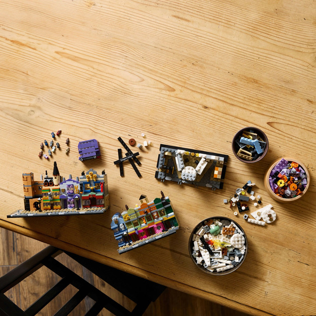 LEGO Harry Potter 76444 Sklepy na Ulicy Pokątnej Mikroskala Kolekcjonerska