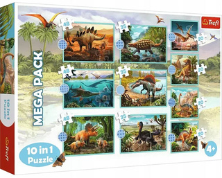 Puzzle Układanka 10w1 Dinozaury 329 El. Trefl