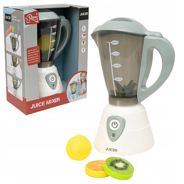 Interaktywny Blender Kuchenny Zabawka Dźwięk LED Owoce