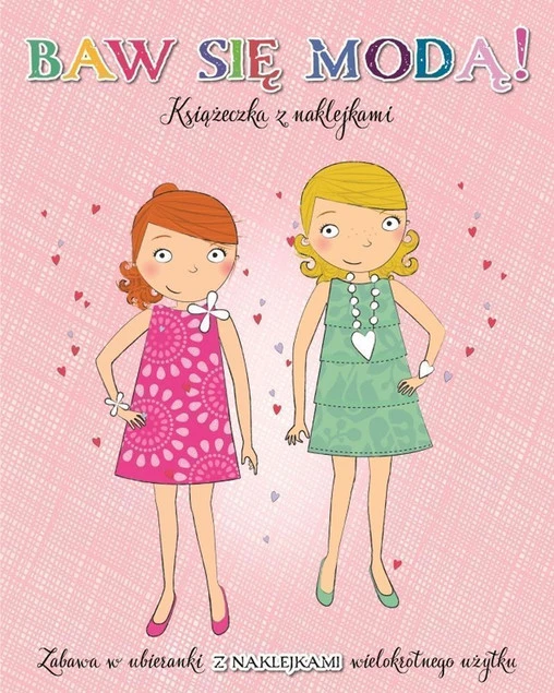 Baw się modą z naklejkami. Różowa