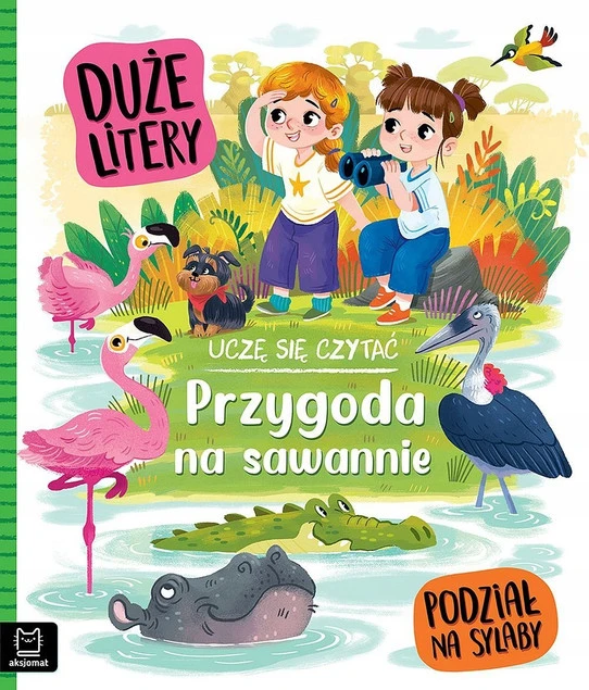 Uczę się czytać. Duże litery. Podział na sylaby. Przygoda na sawannie_1