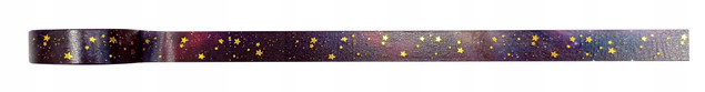 TAŚMA Washi Dekoracyjna GALAXY Kosmiczna Wzór 1 INTERDRUK 15mmx5m