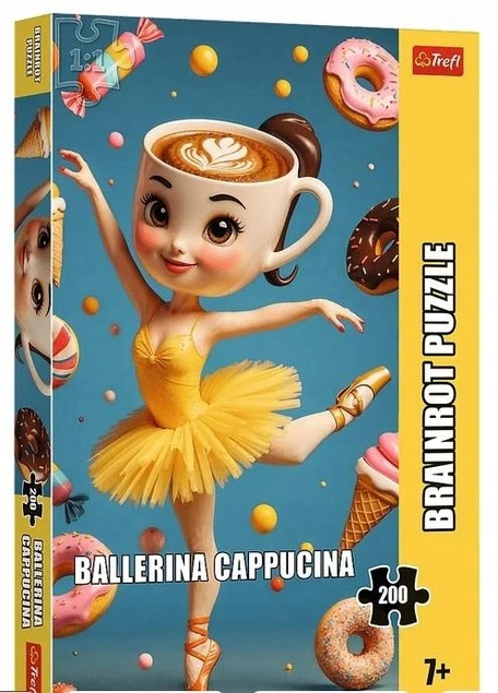 Trefl Puzzle 200 elementów Brainrots Ballerina Cappuccina 7+_1