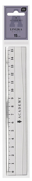 Interdruk Academy 24/240 15 cm transparent ruler