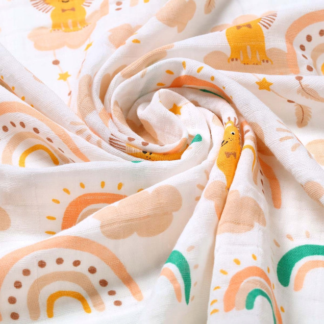 BABYONO Pieluchy Pieluszki MUŚLINOWE 10% Bawełna 70x70cm 3szt. 348/08