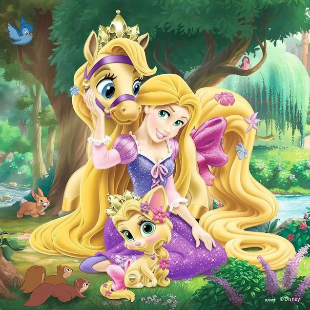 Puzzle Ravensburger Księżniczki Disneya 3x49 elementów kartonowe