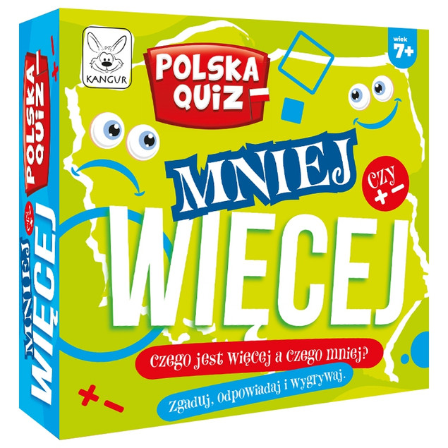 Polska Quiz Mniej Więcej Rodzinna Gra Edukacyjna W Pytania 7+ Kangur