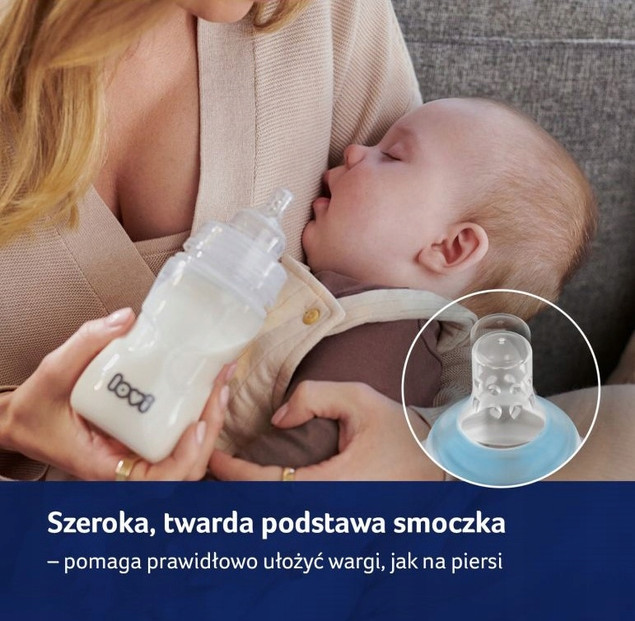 Butelka Lovi Dynamiczny Smoczek Antykolkowa 150 ml 0m+